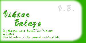 viktor balazs business card